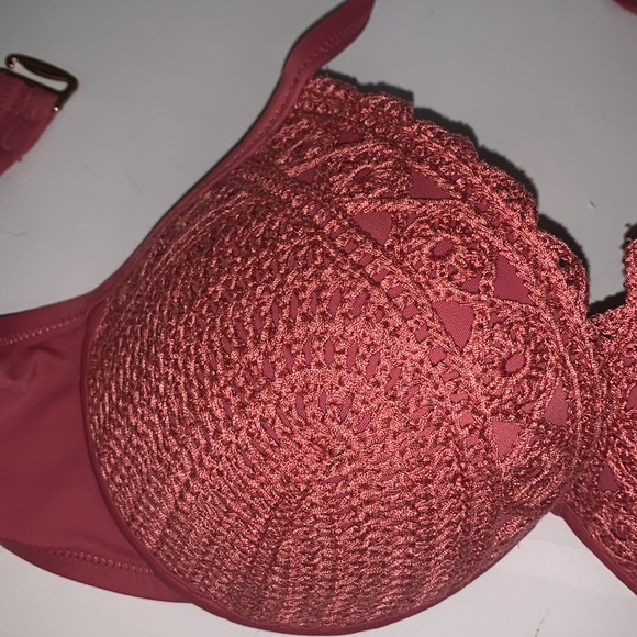 Shade & Shore Crochet Push-up Underwire Bikini Top Size 36C - Picture 3 of 7